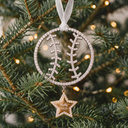 Personalized Softball Ornament, worn