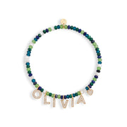 Mini Semi-Precious Personalized Name Bracelet — thumbnail 3 of 11