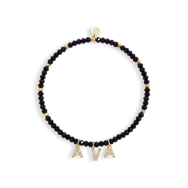 Mini Semi-Precious Personalized Name Bracelet — image 5 of 11