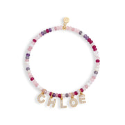 Mini Semi-Precious Personalized Name Bracelet — thumbnail 2 of 11