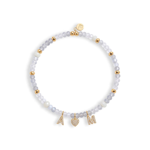 Mini Semi-Precious Personalized Name Bracelet — image 6 of 11
