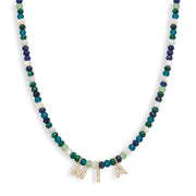 Mini Semi-Precious Personalized Name Necklace — thumbnail 3 of 9