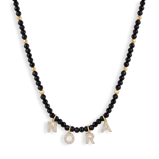 Mini Semi-Precious Personalized Name Necklace — image 5 of 9