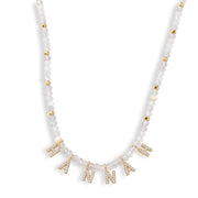 Mini Semi-Precious Personalized Name Necklace — thumbnail 6 of 9