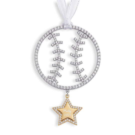 Personalized Softball Ornament